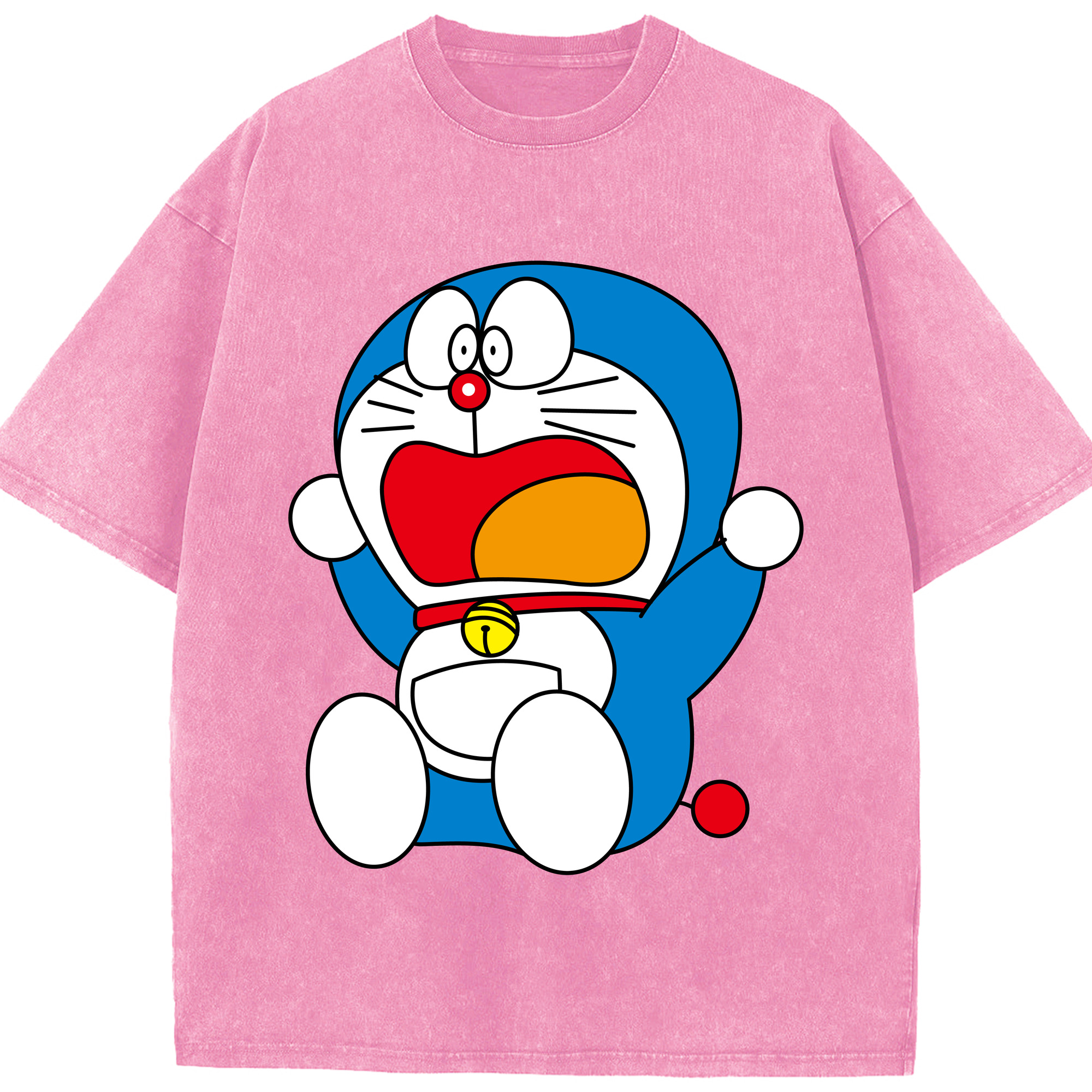 （画像用） ドラえもん Doraemon 綿100% ヴィンテージ風 半袖Tシャツ（フロントプリント）